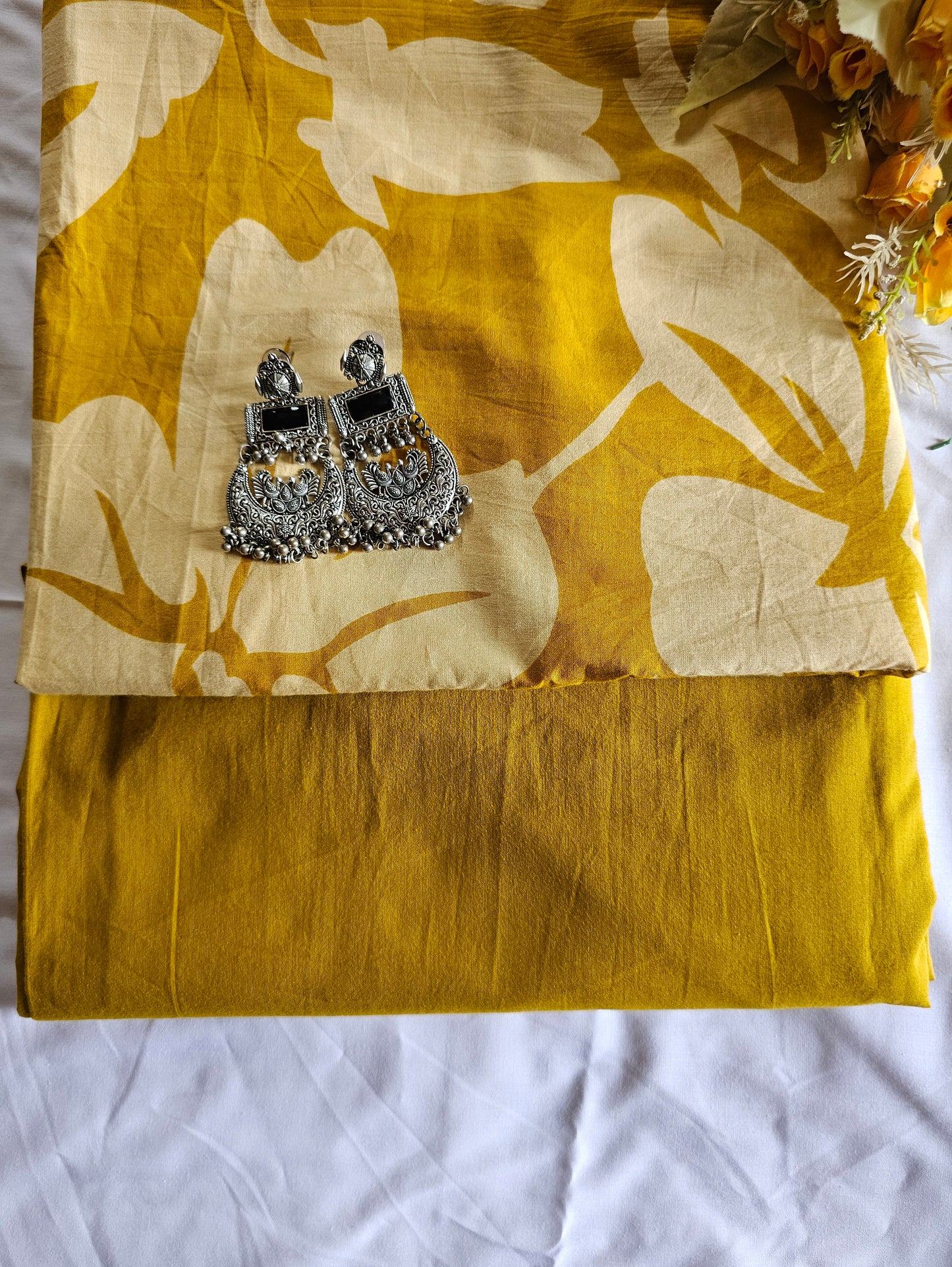 Golden Mustard Noor Round Kurti