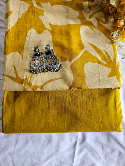 Golden Mustard Noor Round Kurti